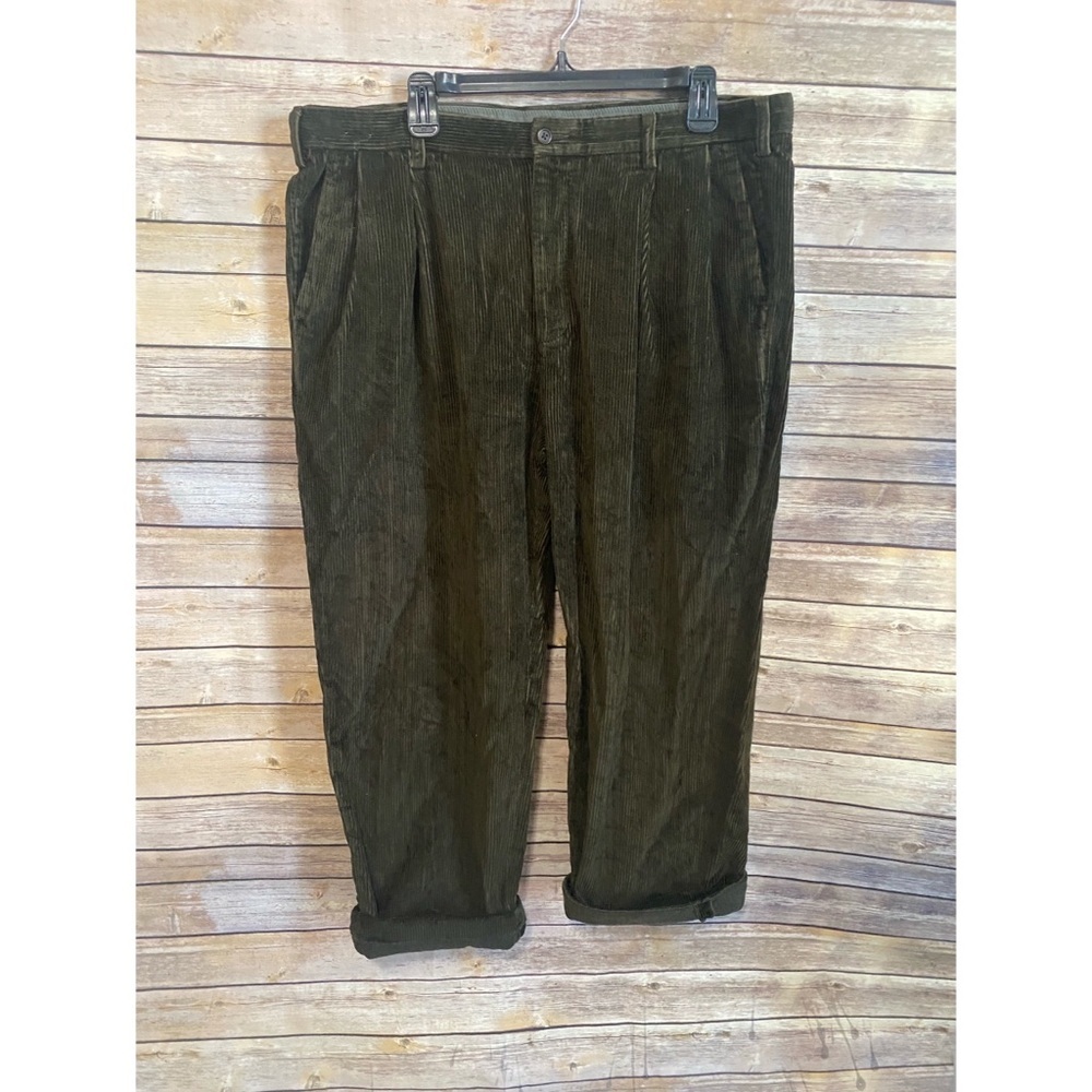 Vintage Green Corduroy Trousers Size XL